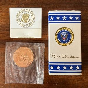 Collection of Bill Clinton President White House Souvenirs